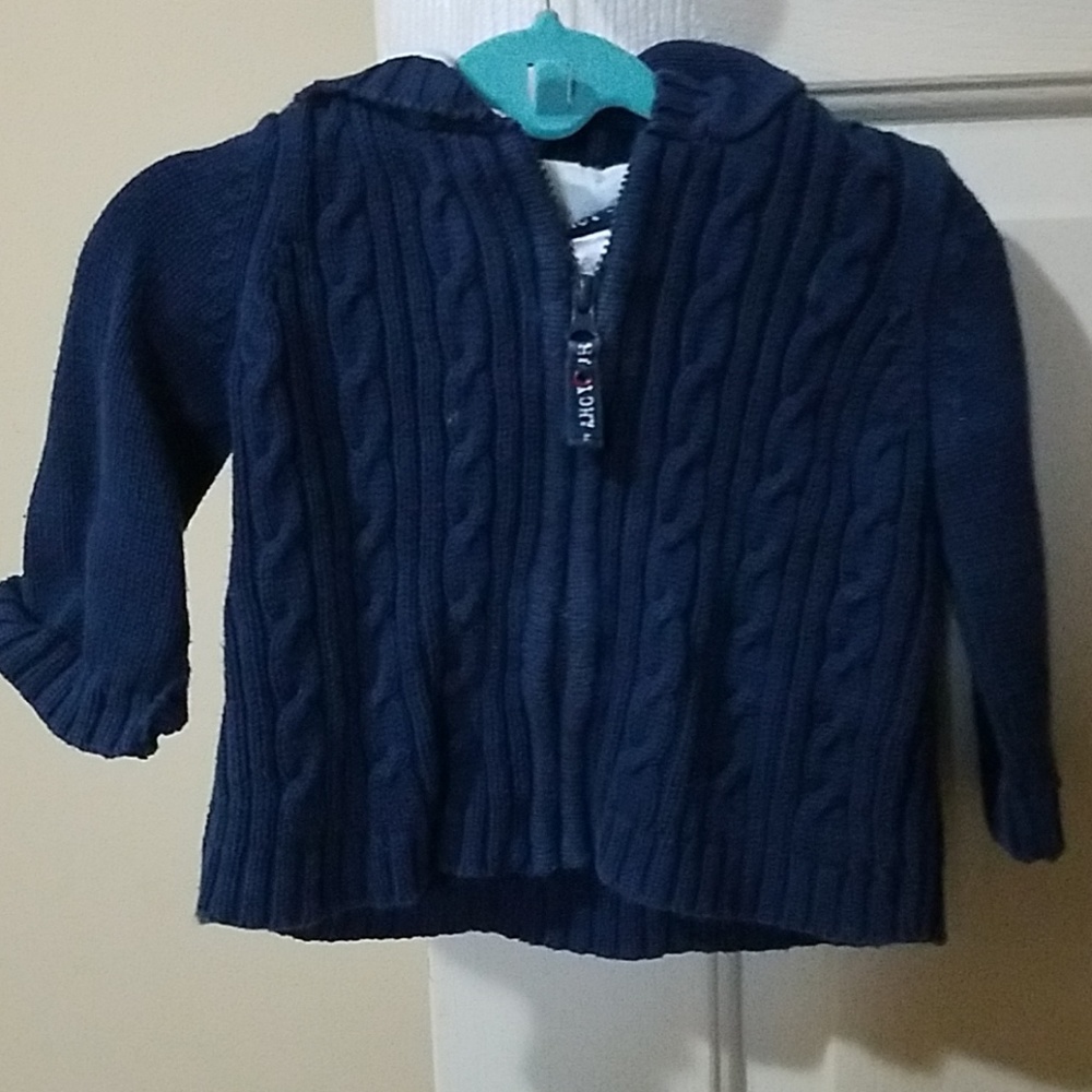 Baby boy zip cardigan